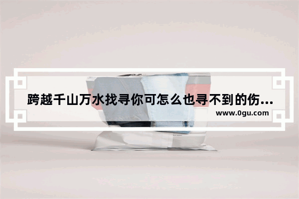 跨越千山万水找寻你可怎么也寻不到的伤感文案 跨越伤感句子