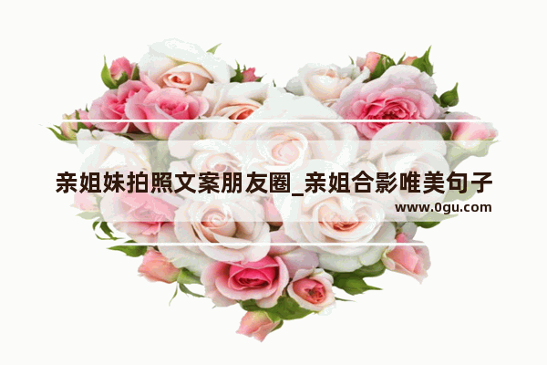 亲姐妹拍照文案朋友圈_亲姐合影唯美句子
