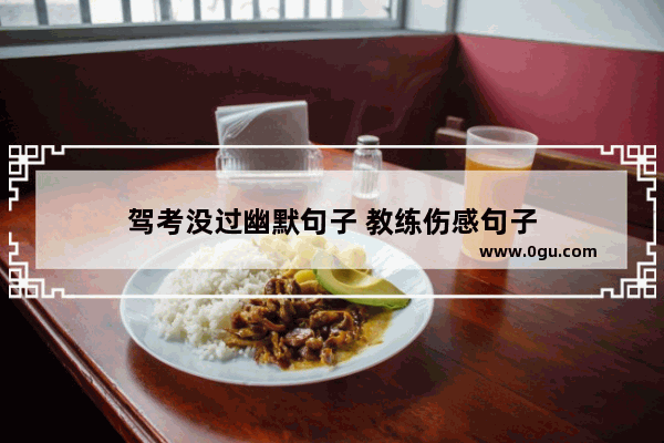 驾考没过幽默句子 教练伤感句子