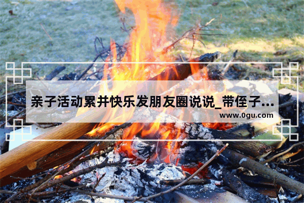 亲子活动累并快乐发朋友圈说说_带侄子侄女玩耍的搞笑句子