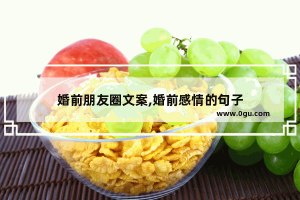 婚前朋友圈文案,婚前感情的句子