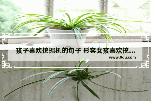 孩子喜欢挖掘机的句子 形容女孩喜欢挖掘机的句子