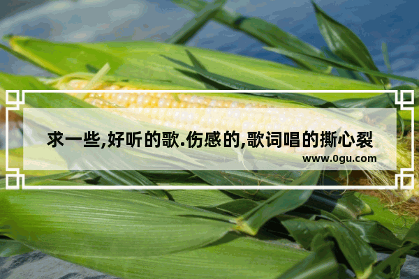 求一些,好听的歌.伤感的,歌词唱的撕心裂肺那种的_国外最忧伤的10大歌曲谁知道