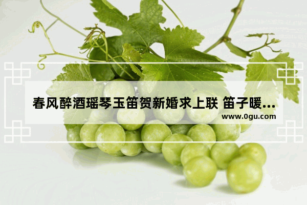 春风醉酒瑶琴玉笛贺新婚求上联 笛子暖心句子