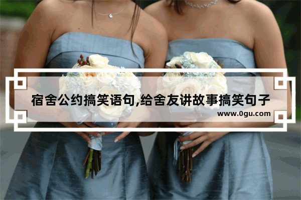 宿舍公约搞笑语句,给舍友讲故事搞笑句子