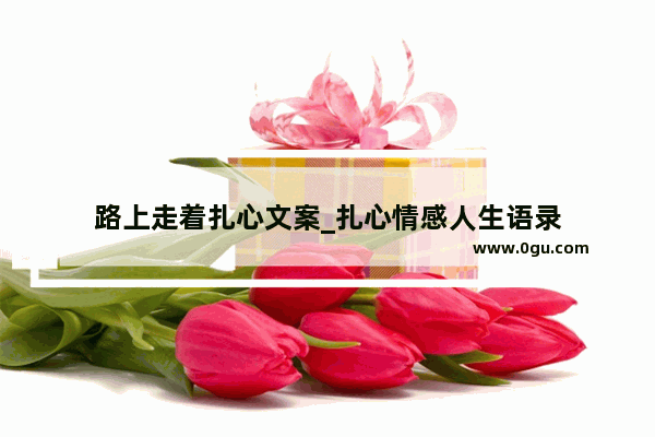 路上走着扎心文案_扎心情感人生语录