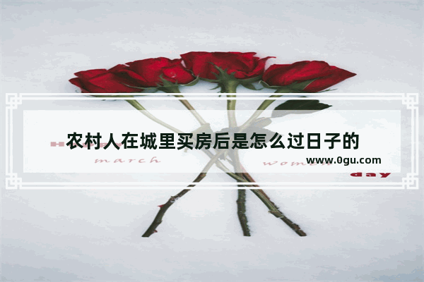 农村人在城里买房后是怎么过日子的