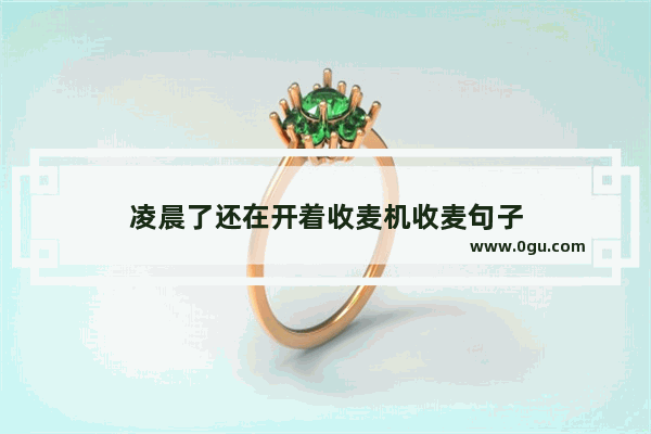 凌晨了还在开着收麦机收麦句子