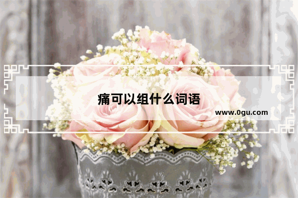 痛可以组什么词语
