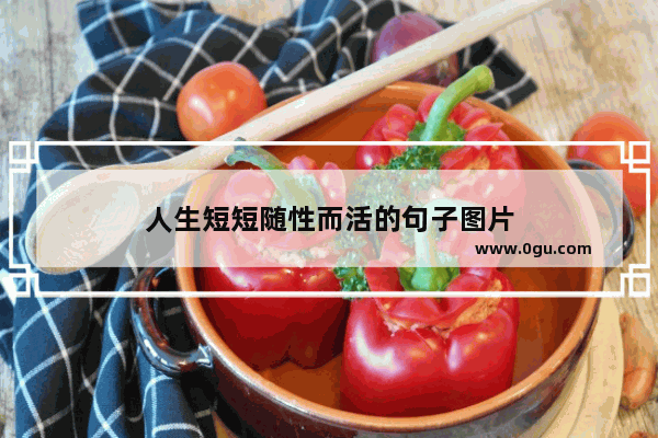 人生短短随性而活的句子图片