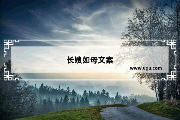 长嫂如母文案