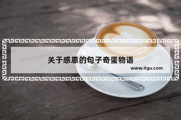 关于感恩的句子奇蛋物语