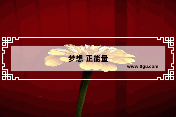 梦想 正能量