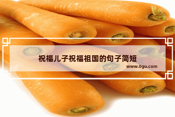 祝福儿子祝福祖国的句子简短