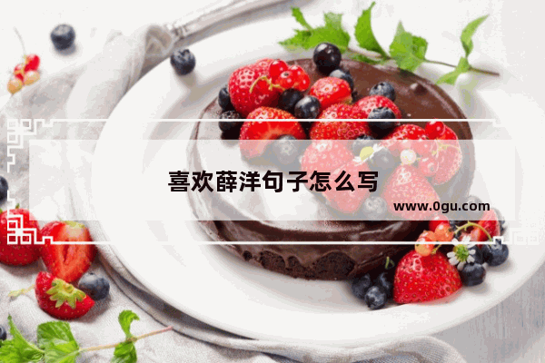 喜欢薛洋句子怎么写