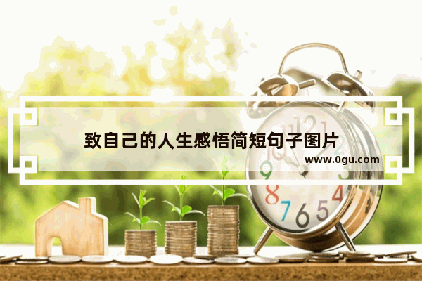 致自己的人生感悟简短句子图片