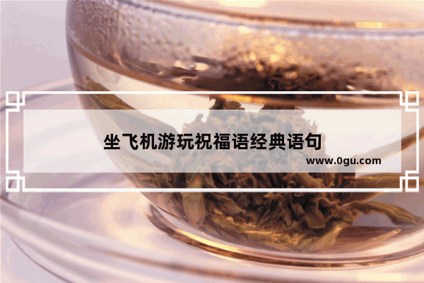 坐飞机游玩祝福语经典语句