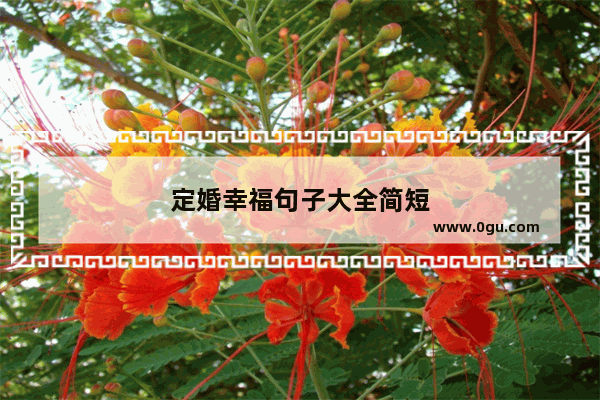 定婚幸福句子大全简短