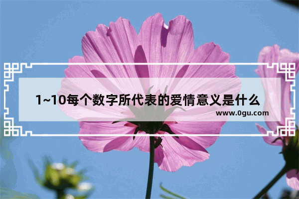 1~10每个数字所代表的爱情意义是什么 爱情浪漫的句子十个字