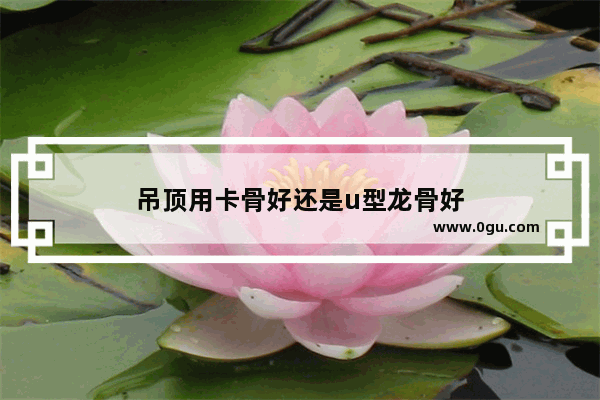 吊顶用卡骨好还是u型龙骨好
