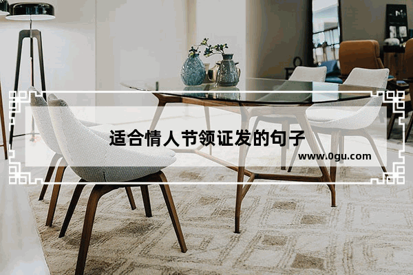 适合情人节领证发的句子