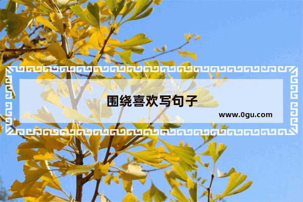 围绕喜欢写句子