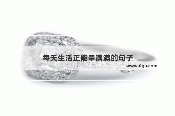 每天生活正能量满满的句子