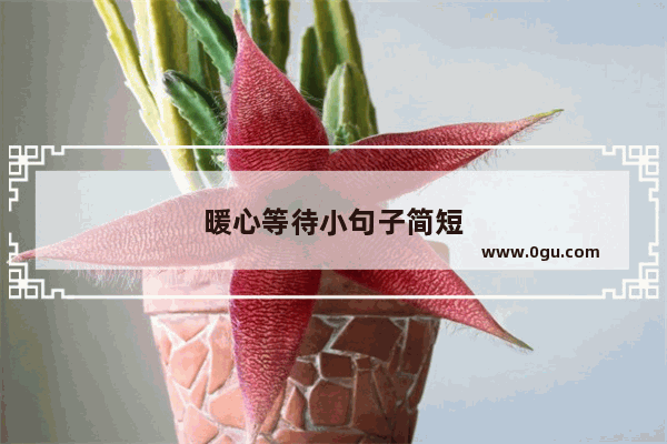 暖心等待小句子简短