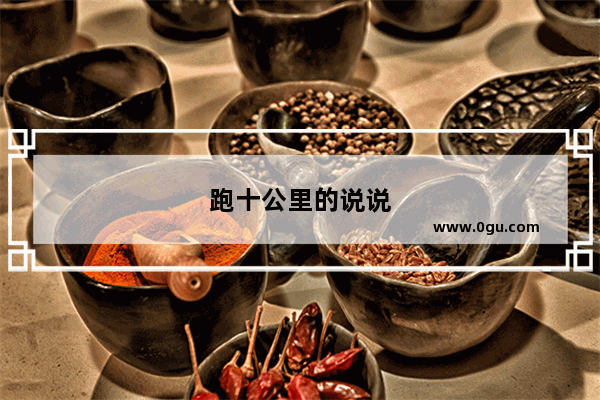 跑十公里的说说