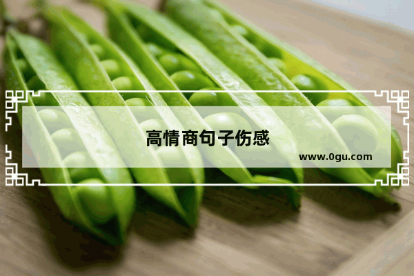 高情商句子伤感