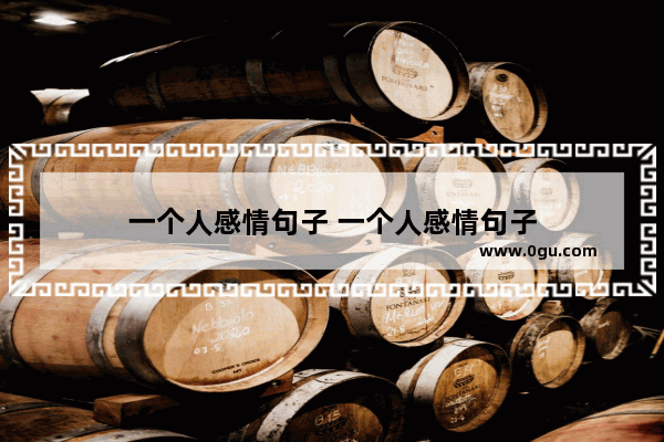 一个人感情句子 一个人感情句子