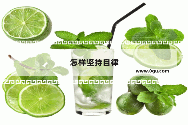 怎样坚持自律