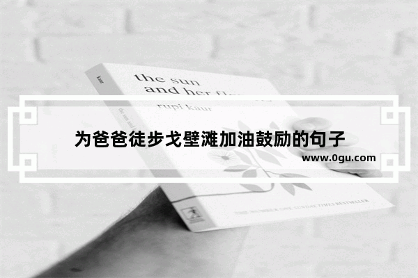 为爸爸徒步戈壁滩加油鼓励的句子