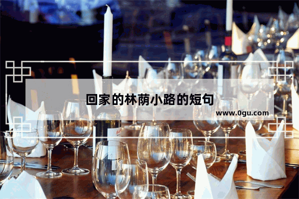 回家的林荫小路的短句