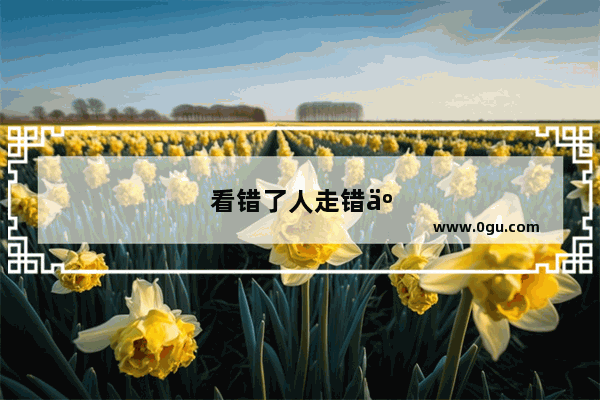 看错了人走错了路的伤感说说