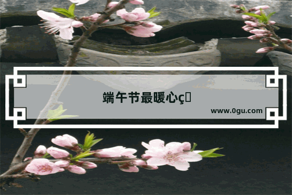 端午节最暖心的句子简短