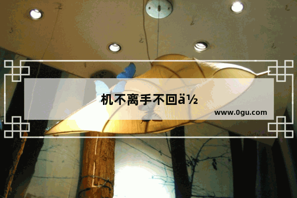机不离手不回你信息的说说