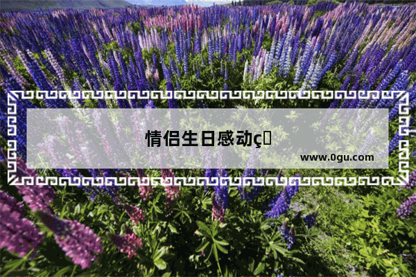 情侣生日感动短句简短