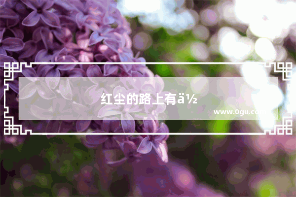 红尘的路上有你陪伴文案
