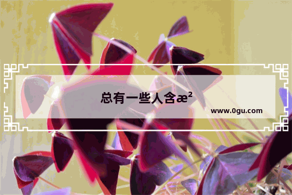 总有一些人含沙射影的说你 怎么办