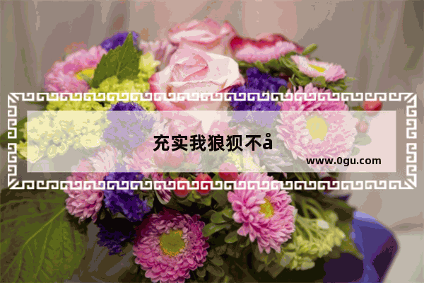 充实我狼狈不堪生活的句子