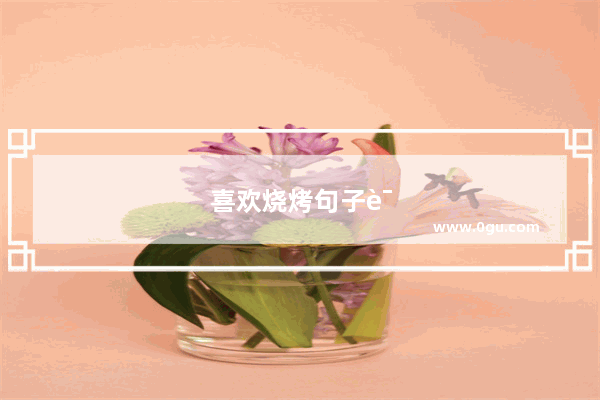 喜欢烧烤句子说说搞笑