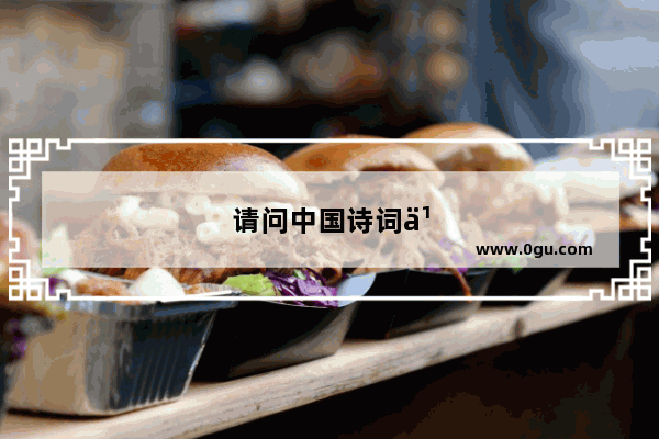 请问中国诗词之最正最大能量 如何形容