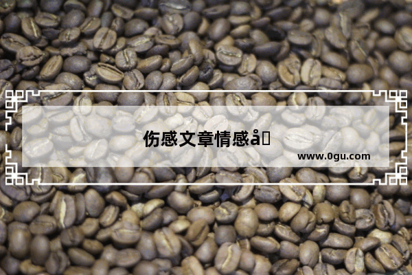 伤感文章情感句子摘抄