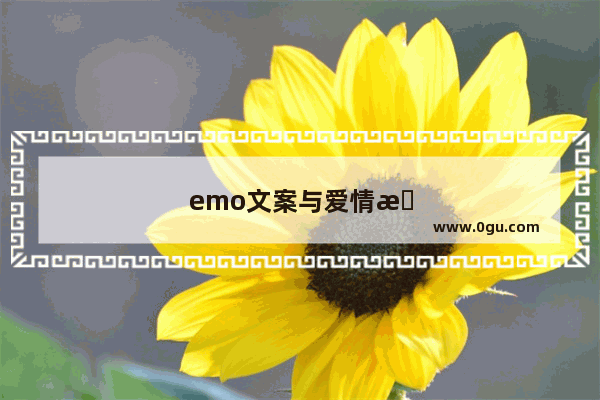 emo文案与爱情无关长篇