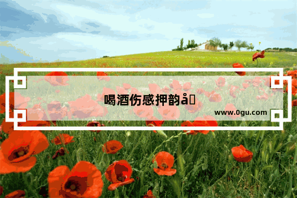 喝酒伤感押韵句子简短