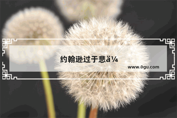 约翰逊过于悲伤 决定彻底离开政坛 下一个崩盘的会是美国吗