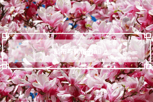 吕布与韩信的句子