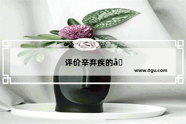 评价辛弃疾的唯美句子简短