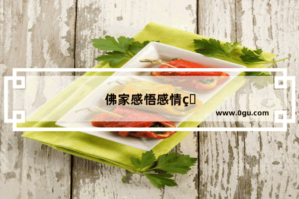 佛家感悟感情的句子有哪些